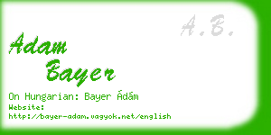 adam bayer business card
